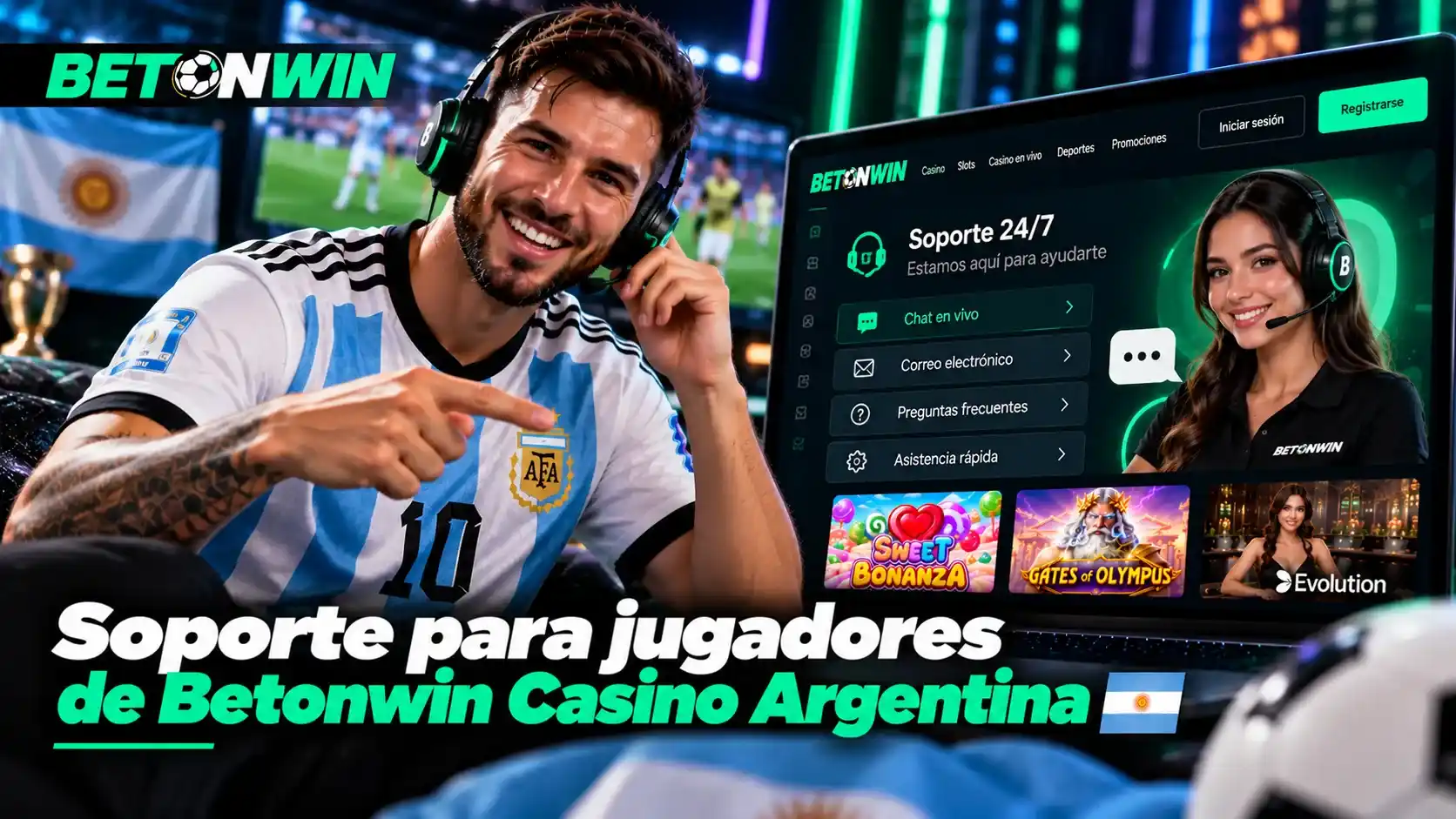 Soporte para jugadores de Betonwin Casino Argentina